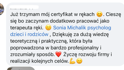 Opinie kurs Sonia Michalik Psycholog dziecięcy (5)