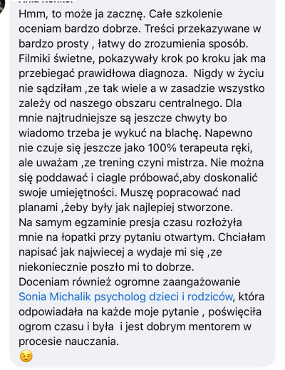 Opinie kurs Sonia Michalik Psycholog dziecięcy (6)